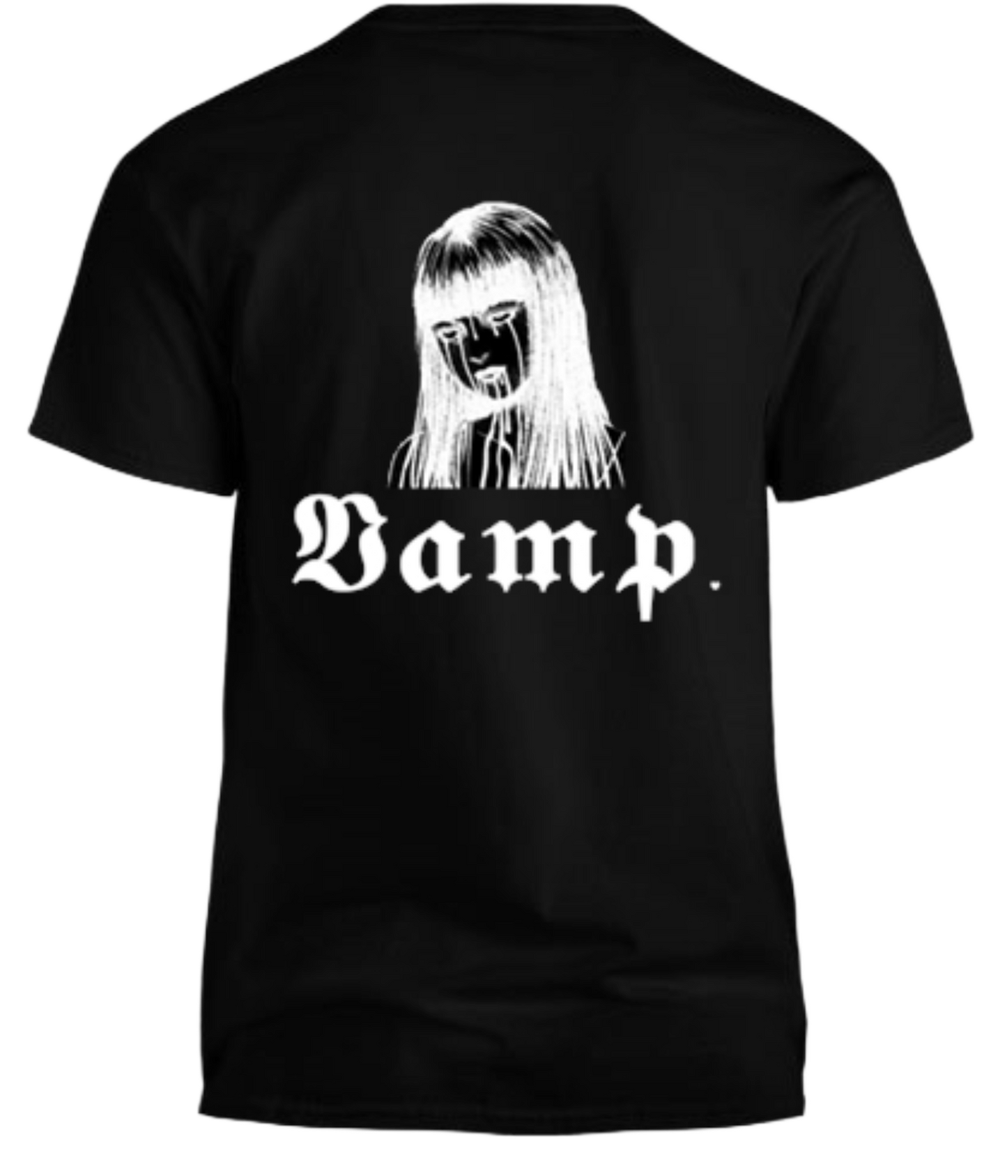 Goth girl vamp black tee